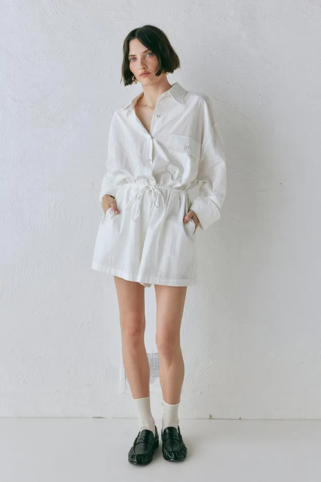 Long Sleeve Women VRG GRL June Shirt White