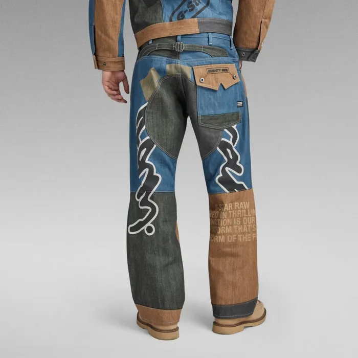 Loose MenWomen GStar RAW Premium E GStar Elwood 5620 Loose Jeans Motor Patchwork