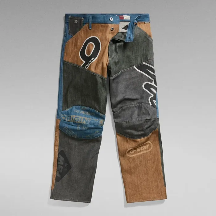 Loose MenWomen GStar RAW Premium E GStar Elwood 5620 Loose Jeans Motor Patchwork