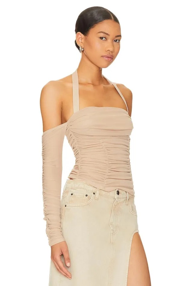 Lylah Top Buff Beige Women Lovers and Friends Tops