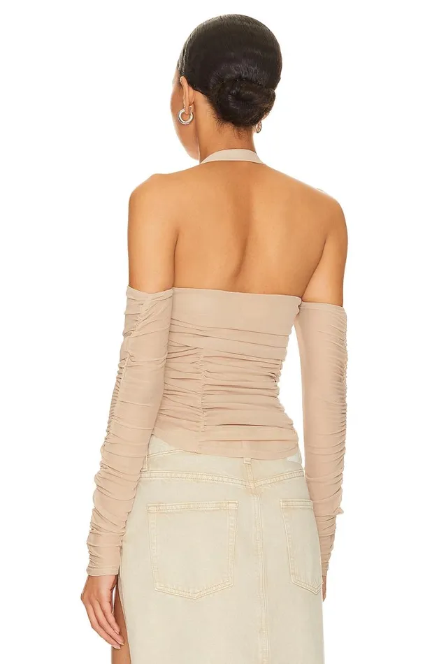 Lylah Top Buff Beige Women Lovers and Friends Tops