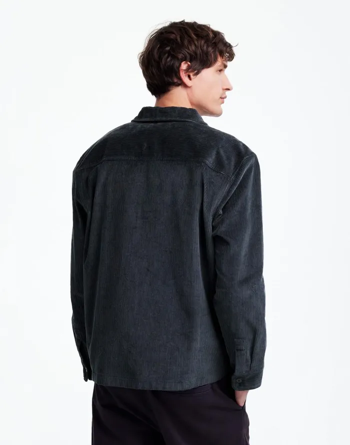 Madewell Corduroy ShirtJacket Midnight Forest Men Shirts
