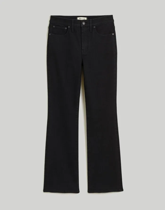 Madewell Kick Out Crop Jeans Black Rinse Wash Women Jeans