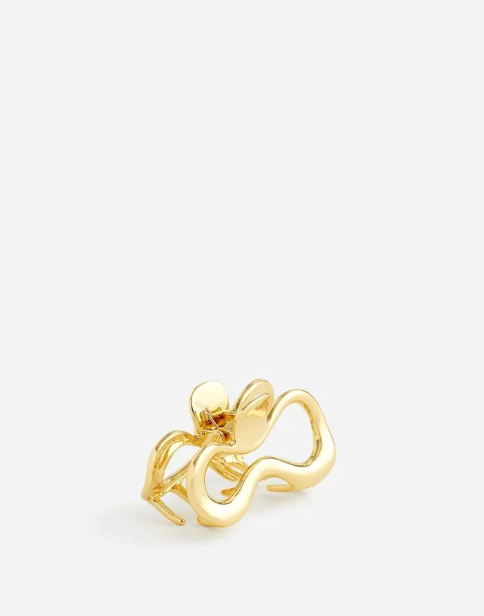 Madewell Large Sculptural Claw Hair Clip Pale Gold Women Hair Accessories