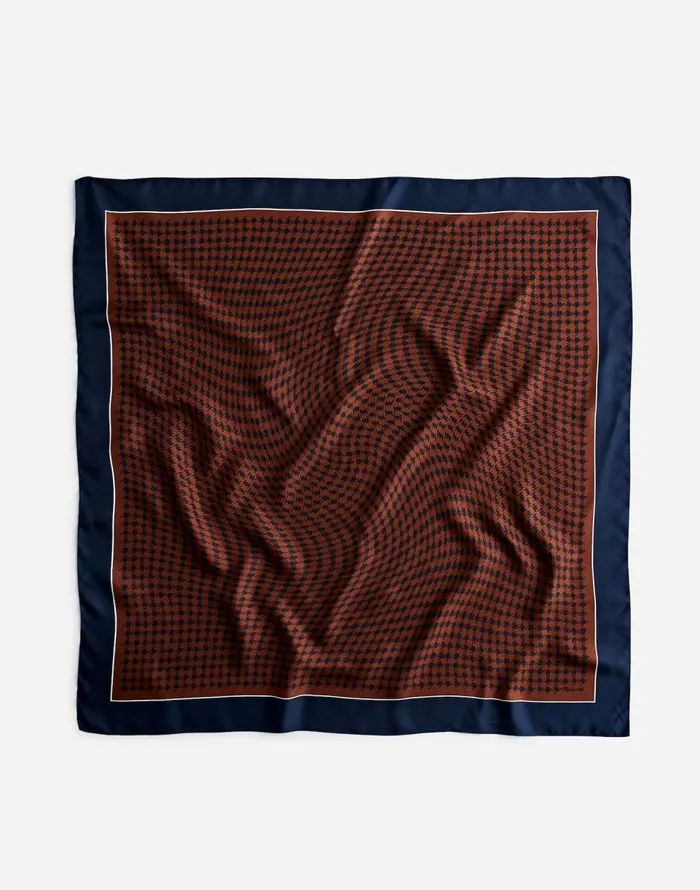 Madewell Medium Silk Bandana Rich Brown Women Scarves