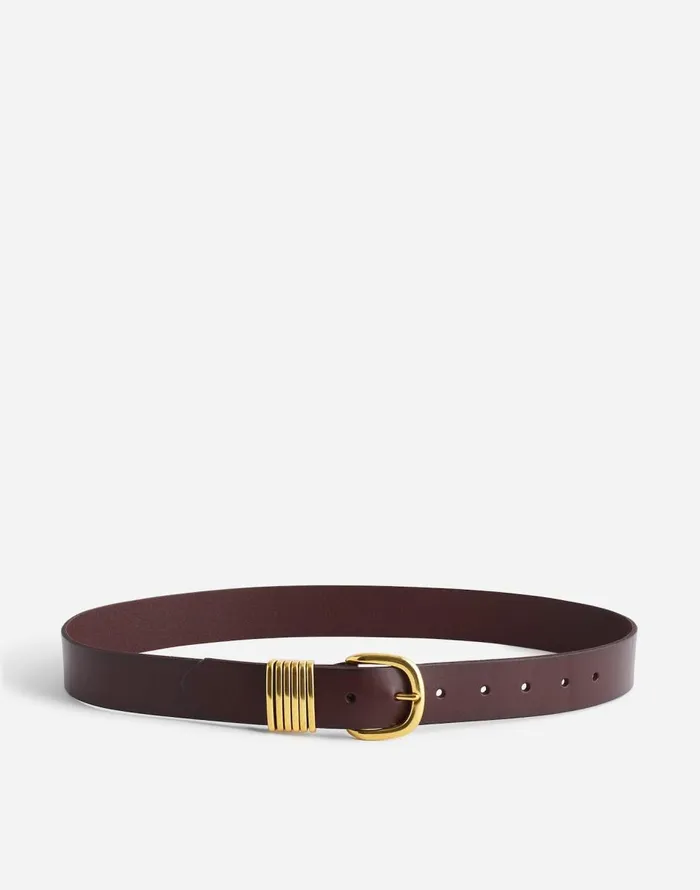 Madewell MultiKeeper Belt Cherry Wood Women Belts