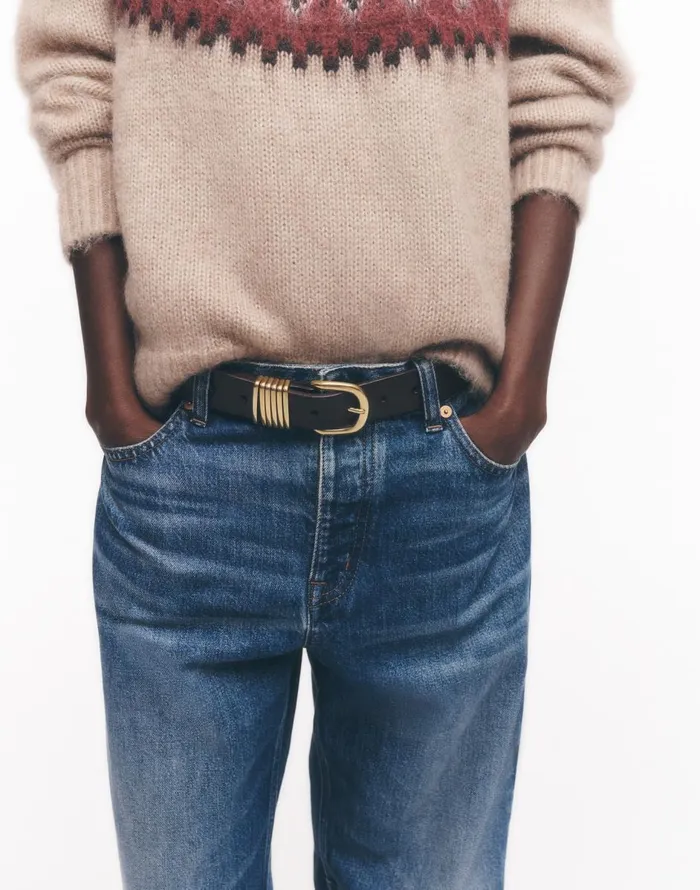 Madewell MultiKeeper Belt Cherry Wood Women Belts