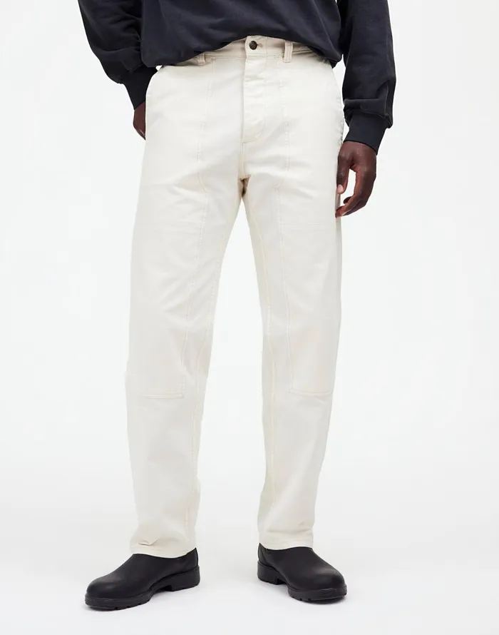 Madewell Relaxed Straight Workwear Pants Vintage Canvas Men Pants