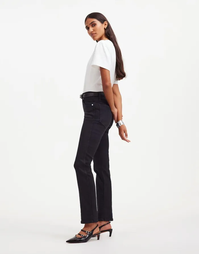 Madewell Stovepipe Jeans Black Rinse Wash Women Jeans