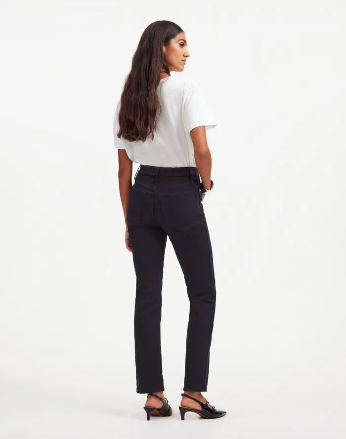 Madewell Stovepipe Jeans Black Rinse Wash Women Jeans