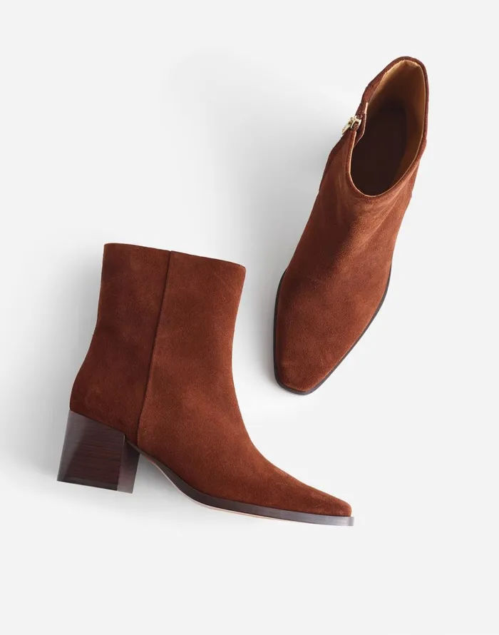 Madewell The Ardin Ankle Boot Soft Mahogany Women Boots