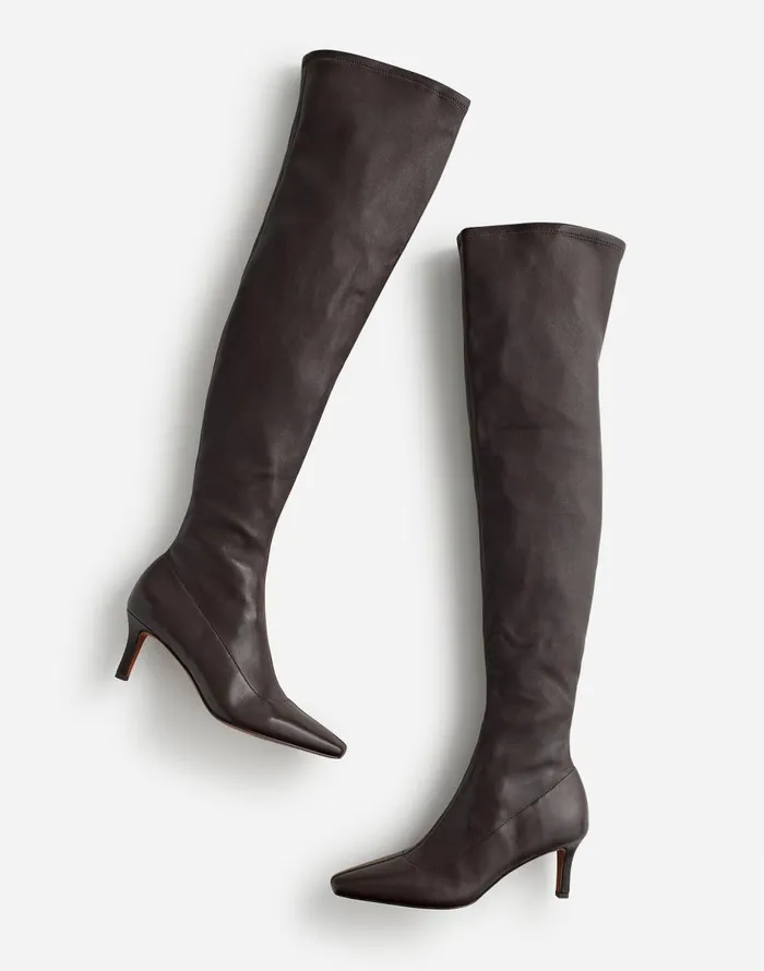 Madewell The Dimes OvertheKnee Boot Dark Carob Women Boots