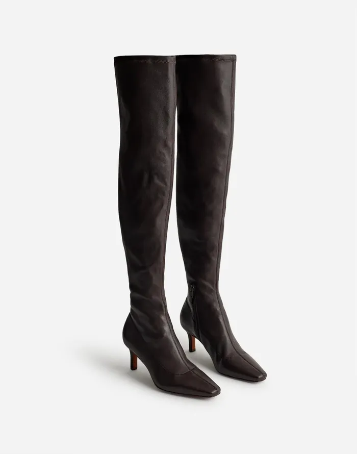 Madewell The Dimes OvertheKnee Boot Dark Carob Women Boots