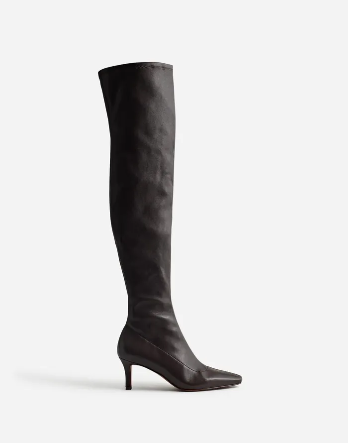 Madewell The Dimes OvertheKnee Boot Dark Carob Women Boots