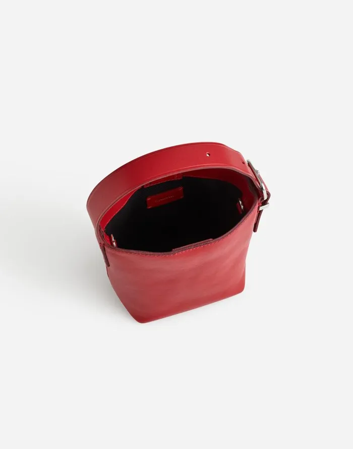 Madewell The Essential Micro Bucket Tote Bright Ember Women Bags