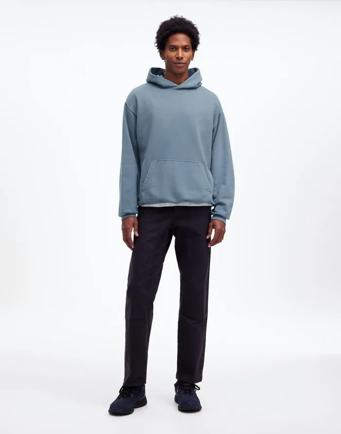 Madewell The McCarren Midweight Hoodie Sweatshirt Teapot Blue Men Hoodies and Sweatshirts