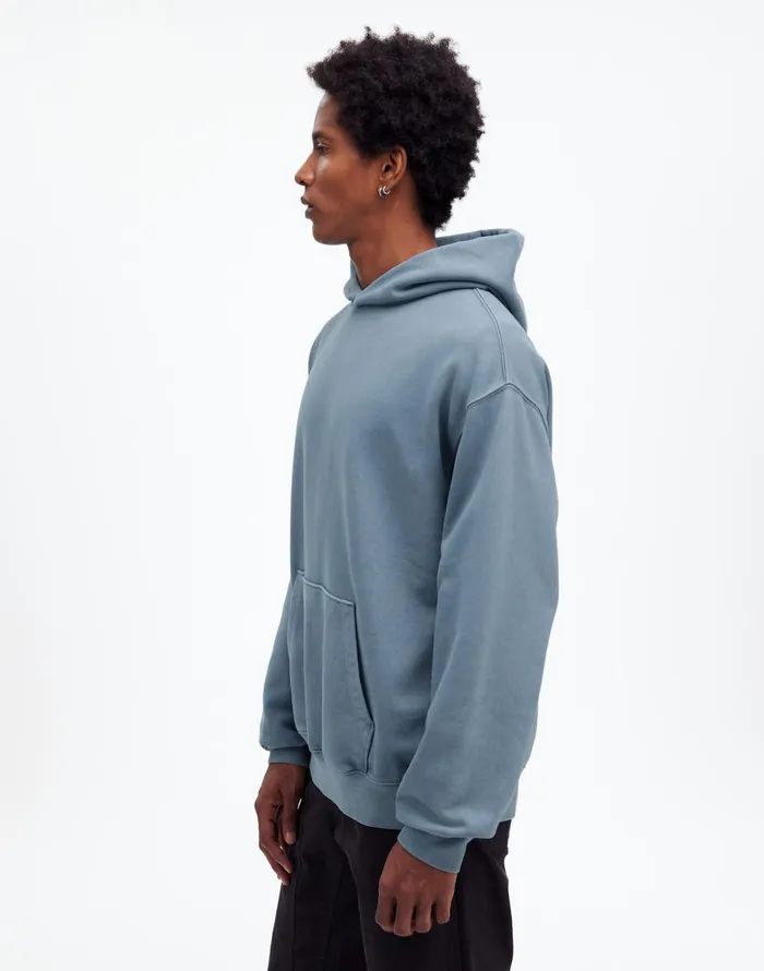 Madewell The McCarren Midweight Hoodie Sweatshirt Teapot Blue Men Hoodies and Sweatshirts