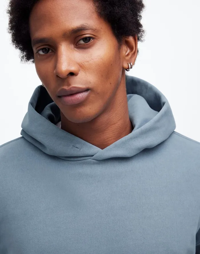 Madewell The McCarren Midweight Hoodie Sweatshirt Teapot Blue Men Hoodies and Sweatshirts