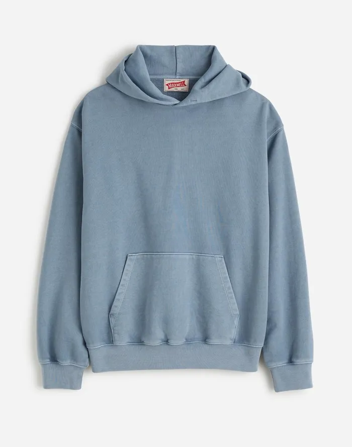 Madewell The McCarren Midweight Hoodie Sweatshirt Teapot Blue Men Hoodies and Sweatshirts