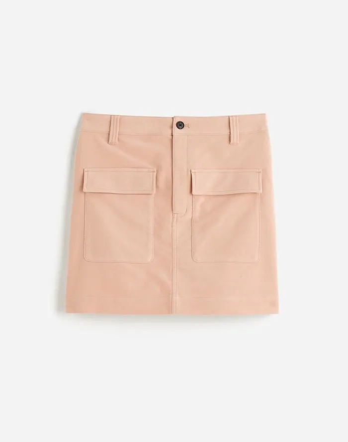 Madewell Utility Mini Skirt In Moleskin Pale Blush Women Skirts