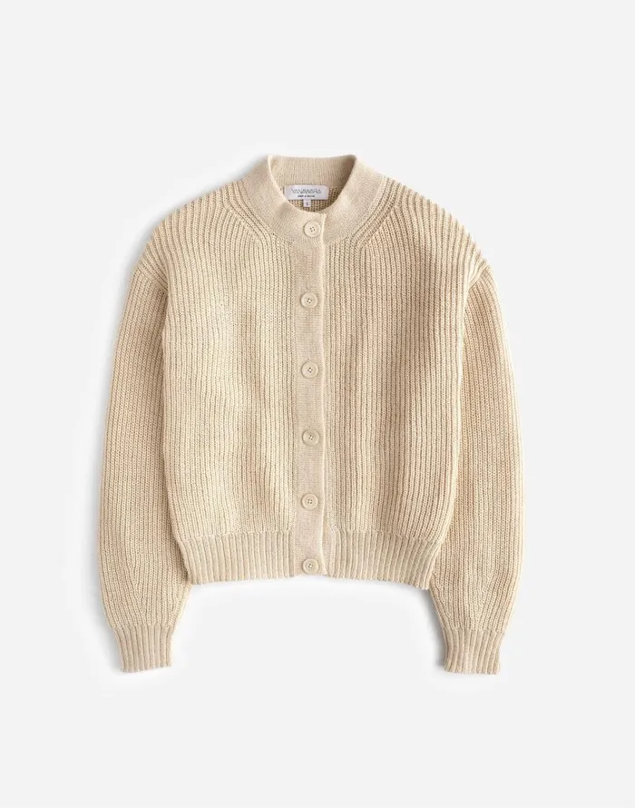 Madewell Yanawara Tintaya Alpaca Cardigan Ivory White Women Sweaters