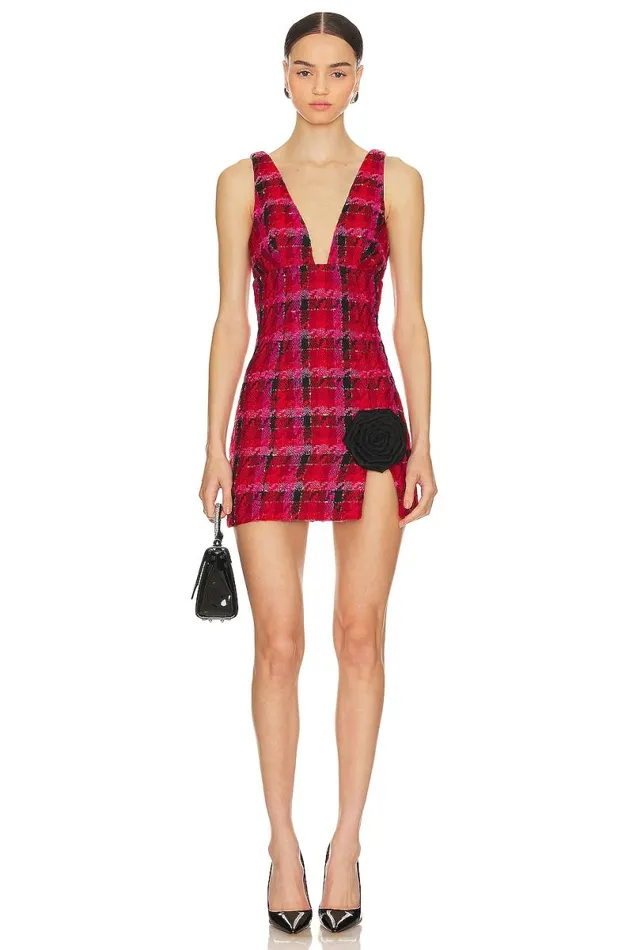 Madix Mini Dress Black and Red Women Lovers and Friends Dresses