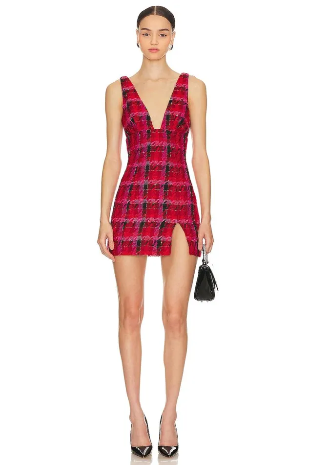 Madix Mini Dress Black and Red Women Lovers and Friends Dresses