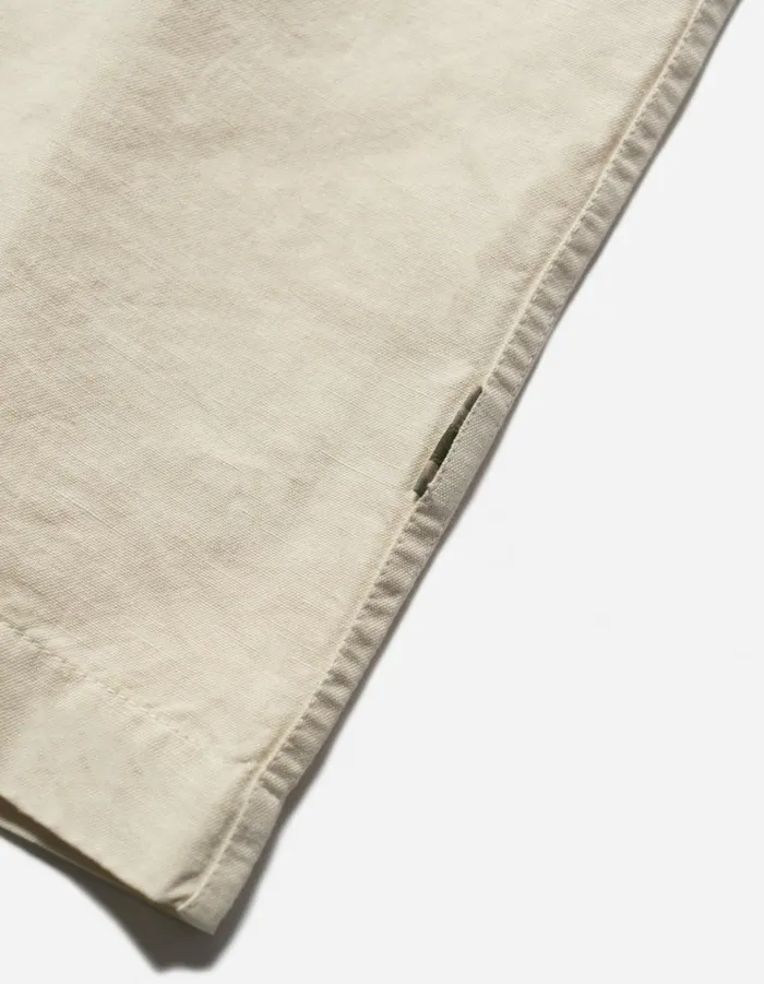 Maharishi Short Sleeve Shirts 5211 Hemp Camp Collar Shirt Ecru 8211 Men Maharishi Short Sleeve Shirts 5211 Hemp Camp Collar Shirt Ecru 8211 Men