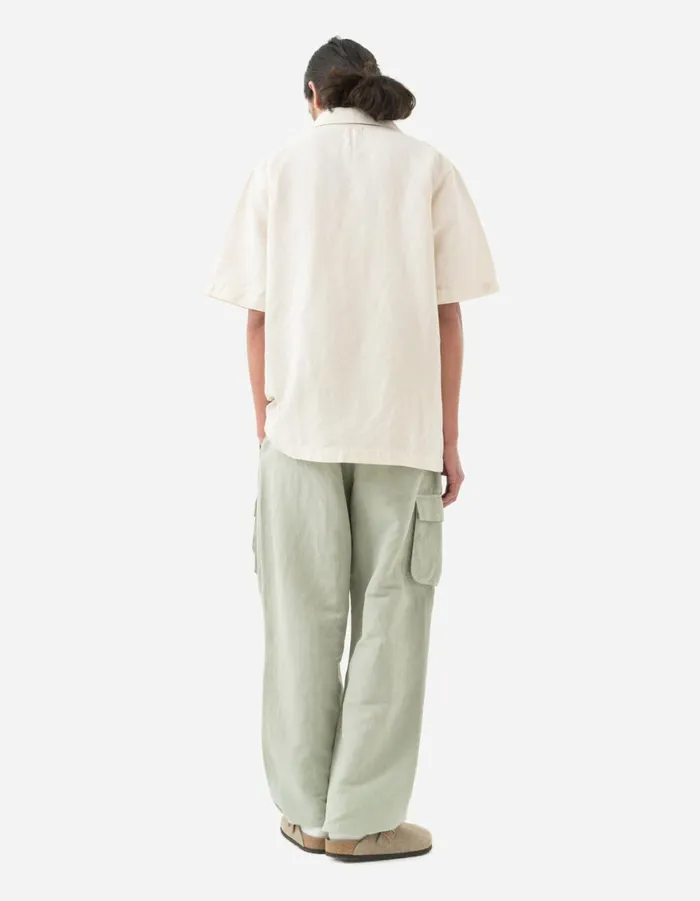 Maharishi Short Sleeve Shirts 5211 Hemp Camp Collar Shirt Ecru 8211 Men Maharishi Short Sleeve Shirts 5211 Hemp Camp Collar Shirt Ecru 8211 Men