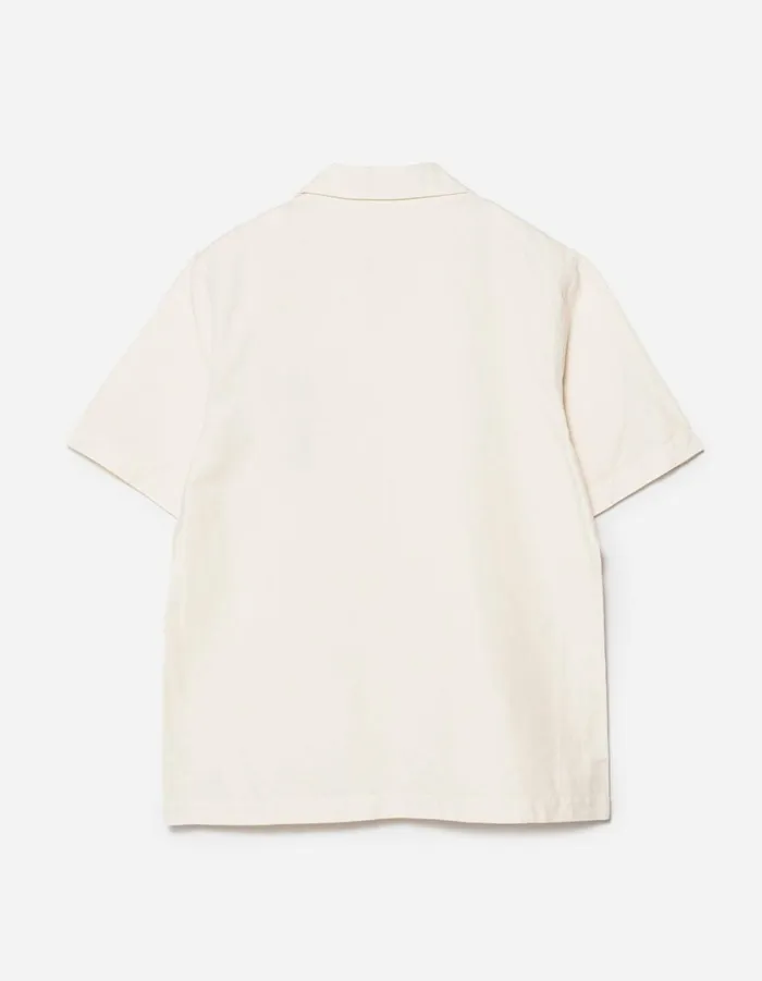 Maharishi Short Sleeve Shirts 5211 Hemp Camp Collar Shirt Ecru 8211 Men Maharishi Short Sleeve Shirts 5211 Hemp Camp Collar Shirt Ecru 8211 Men