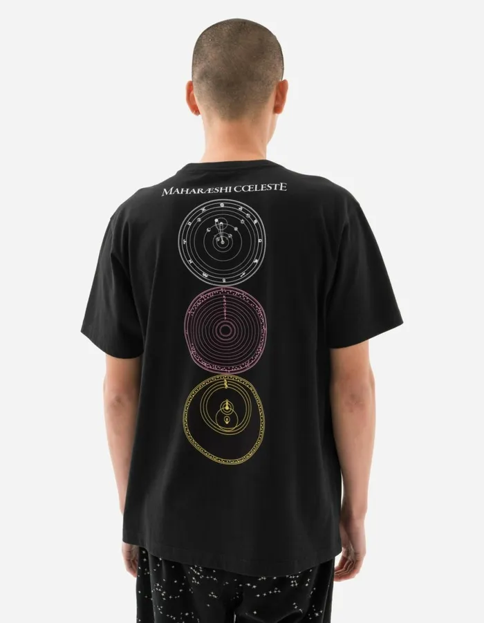Maharishi Short Sleeve TShirts 1457 Celeste Third Eye TShirt Black 8211 Men