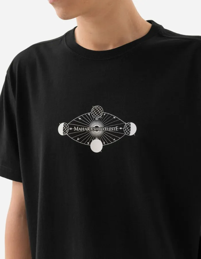 Maharishi Short Sleeve TShirts 1457 Celeste Third Eye TShirt Black 8211 Men