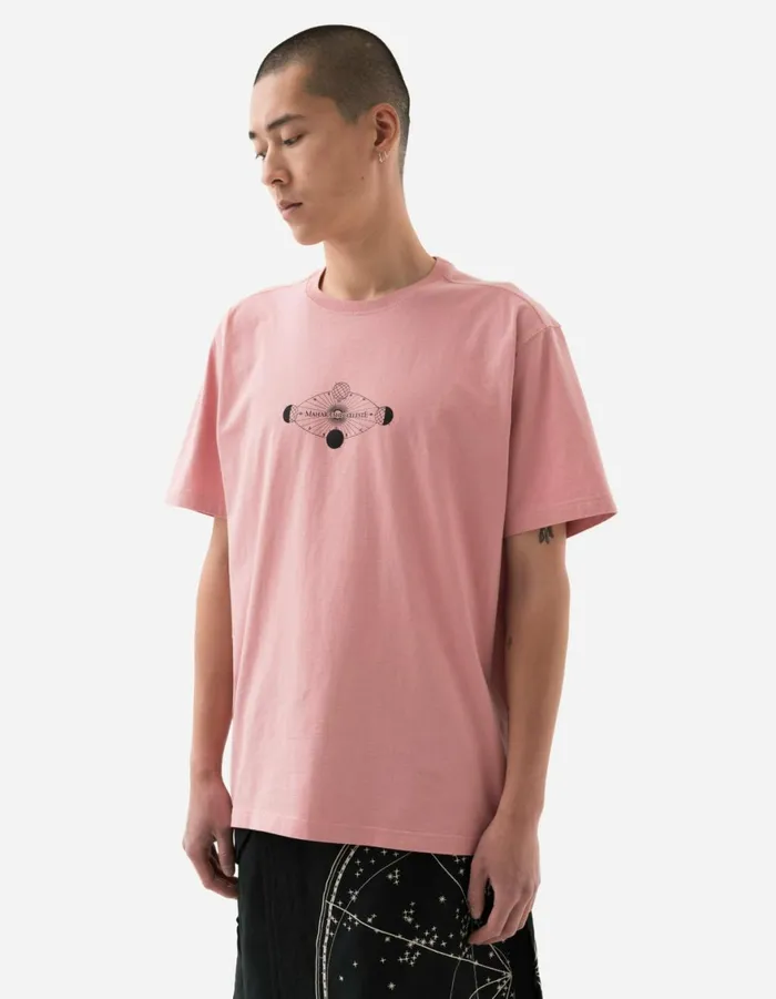 Maharishi Short Sleeve TShirts 1457 Celeste Third Eye TShirt Pink 8211 Men