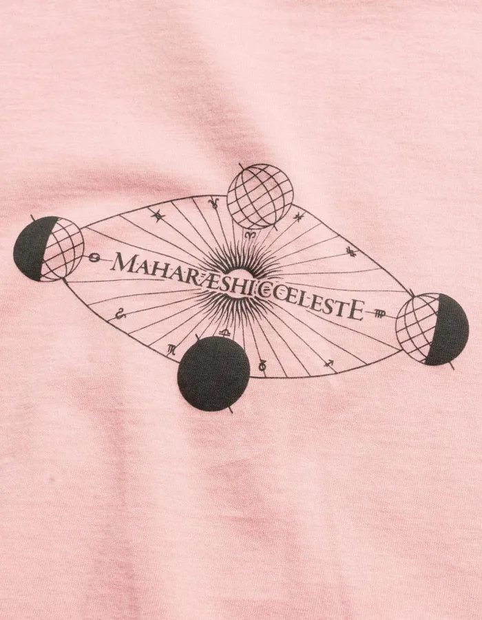 Maharishi Short Sleeve TShirts 1457 Celeste Third Eye TShirt Pink 8211 Men