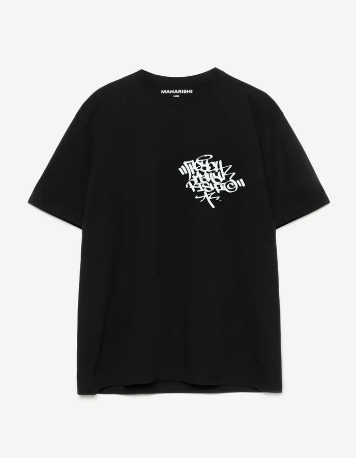 Maharishi Short Sleeve TShirts 1541 Teach Year Of The Snake TShirt Black 8211 Men