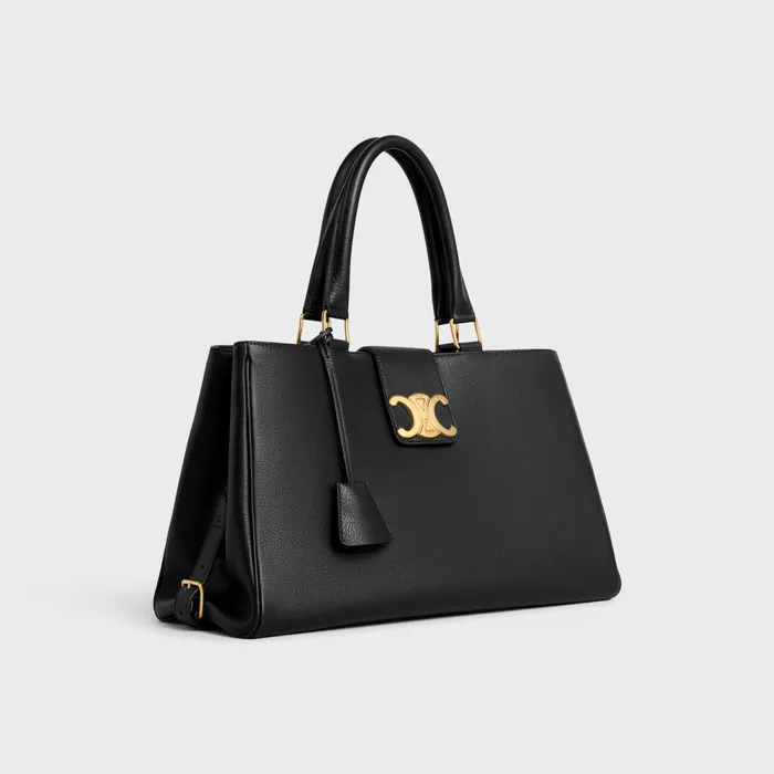 Medium Appoline Bag In Supple Calfskin Black Women CELINE MORE LINES Medium Appoline Bag In Supple Calfskin Black Women CELINE MORE LINES