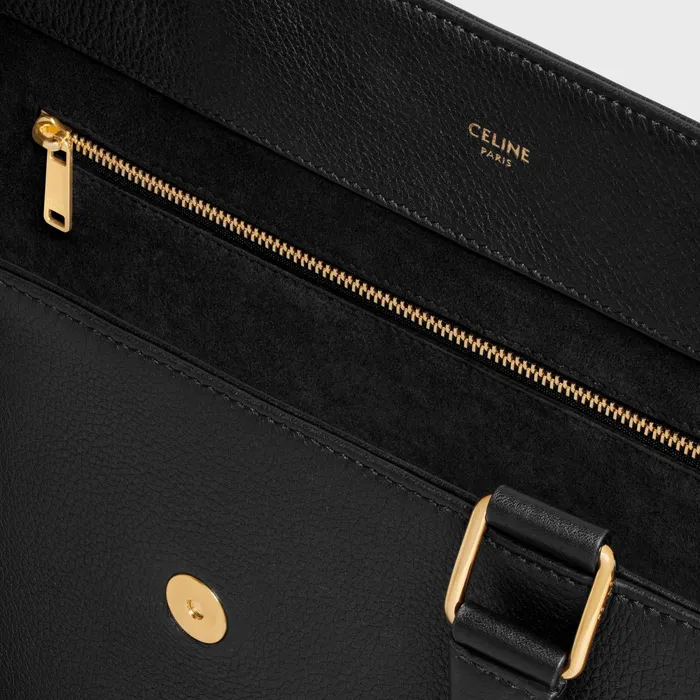 Medium Appoline Bag In Supple Calfskin Black Women CELINE MORE LINES Medium Appoline Bag In Supple Calfskin Black Women CELINE MORE LINES