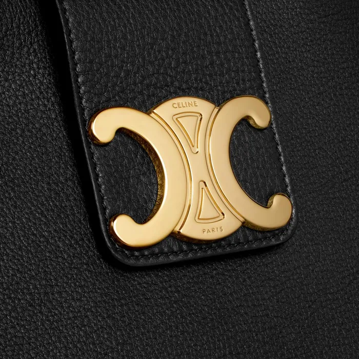 Medium Appoline Bag In Supple Calfskin Black Women CELINE MORE LINES Medium Appoline Bag In Supple Calfskin Black Women CELINE MORE LINES