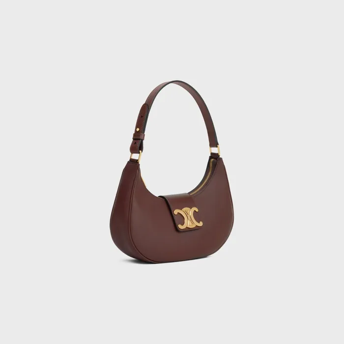 Medium Ava Triomphe Bag In Smooth Calfskin Chestnut Women CELINE AVA TRIOMPHE Medium Ava Triomphe Bag In Smooth Calfskin Chestnut Women CELINE AVA TRIOMPHE