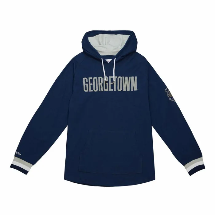 Men039s Collegiate Mitchell and Ness Legendary Slub Long Sleeve Hoodie Georgetown University Men039s Collegiate Mitchell and Ness Legendary Slub Long Sleeve Hoodie Georgetown University