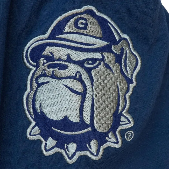 Men039s Collegiate Mitchell and Ness Legendary Slub Long Sleeve Hoodie Georgetown University Men039s Collegiate Mitchell and Ness Legendary Slub Long Sleeve Hoodie Georgetown University