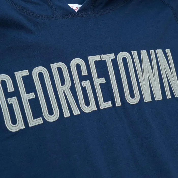 Men039s Collegiate Mitchell and Ness Legendary Slub Long Sleeve Hoodie Georgetown University Men039s Collegiate Mitchell and Ness Legendary Slub Long Sleeve Hoodie Georgetown University