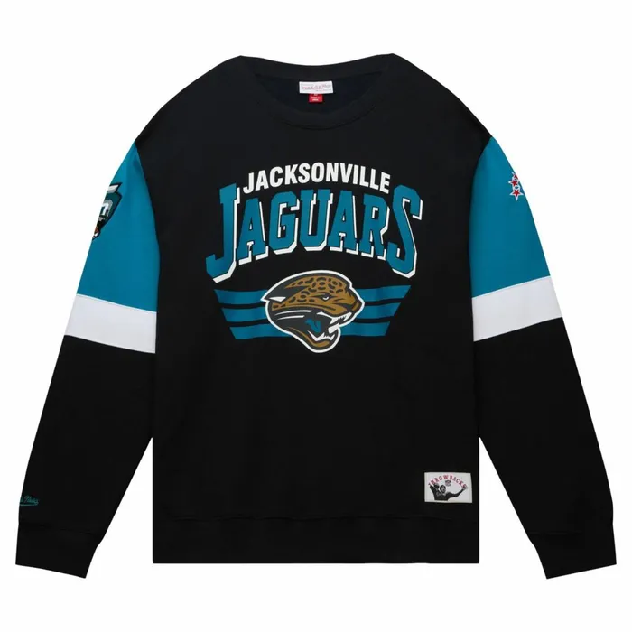 Men039s Hoodies and Sweatshirts Mitchell and Ness All Over Crew 30 Jacksonville Jaguars Men039s Hoodies and Sweatshirts Mitchell and Ness All Over Crew 30 Jacksonville Jaguars