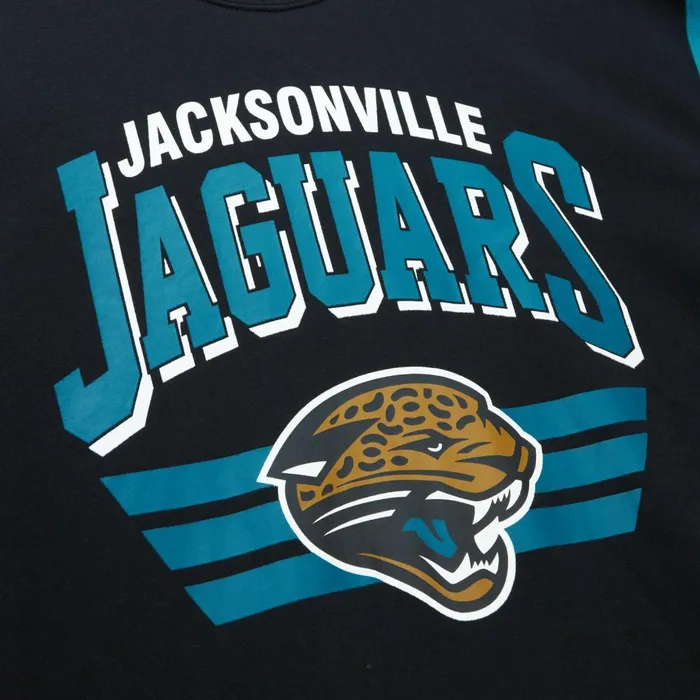 Men039s Hoodies and Sweatshirts Mitchell and Ness All Over Crew 30 Jacksonville Jaguars