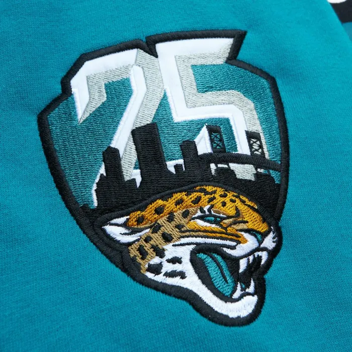Men039s Hoodies and Sweatshirts Mitchell and Ness All Over Crew 30 Jacksonville Jaguars