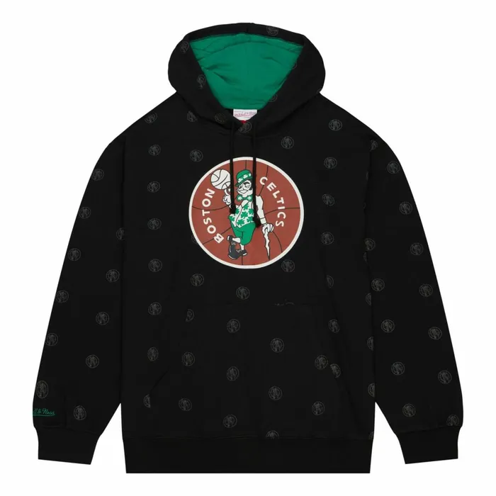 Men039s Hoodies and Sweatshirts Mitchell and Ness AOP Fleece Hoodie Boston Celtics Men039s Hoodies and Sweatshirts Mitchell and Ness AOP Fleece Hoodie Boston Celtics