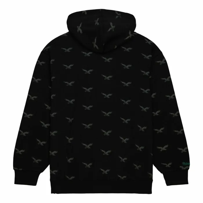 Men039s Hoodies and Sweatshirts Mitchell and Ness AOP Fleece Hoodie Philadelphia Eagles Men039s Hoodies and Sweatshirts Mitchell and Ness AOP Fleece Hoodie Philadelphia Eagles