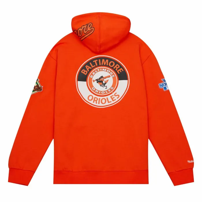 Men039s Hoodies and Sweatshirts Mitchell and Ness City Collection Fleece Hoody Baltimore Orioles