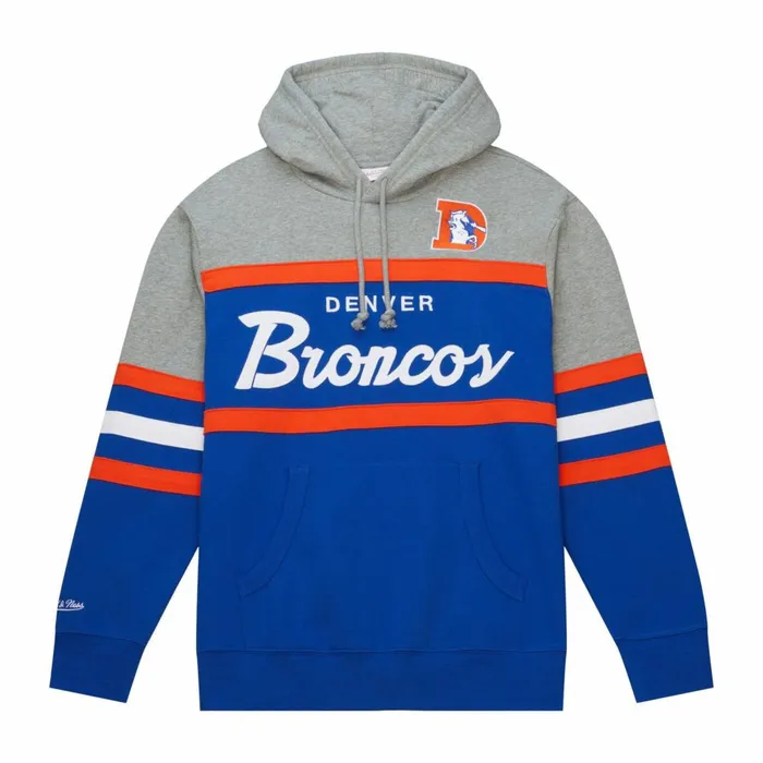 Men039s Hoodies and Sweatshirts Mitchell and Ness Head Coach Hoodie Denver Broncos Men039s Hoodies and Sweatshirts Mitchell and Ness Head Coach Hoodie Denver Broncos