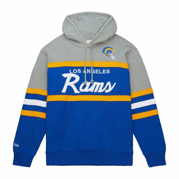 Men039s Hoodies and Sweatshirts Mitchell and Ness Head Coach Hoodie Los Angeles Rams Men039s Hoodies and Sweatshirts Mitchell and Ness Head Coach Hoodie Los Angeles Rams